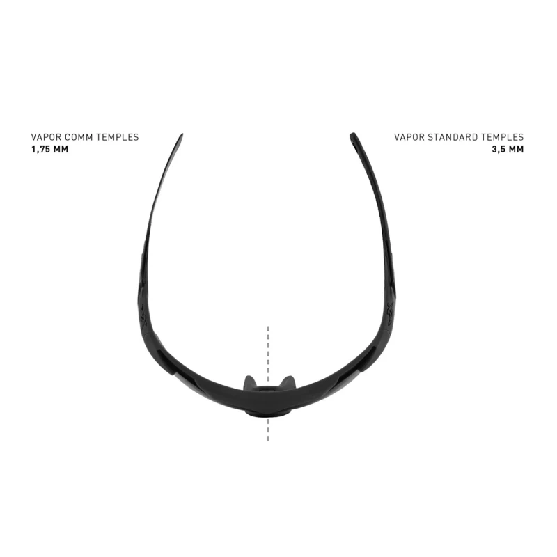 Okulary balistyczne Wiley WX Vapor Comm 2.5 Set 3in1 Matte Tan 3562 wymienne szybki 