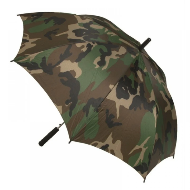 Parasol militarny w kamuflażu wojskowym, leśnym Woodland Mil-tec 10636020