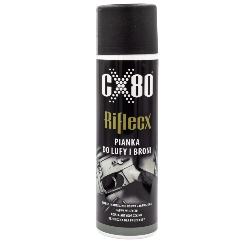 Pianka Barrel / Bore Foam do czyszczenia lufy z rurką aplikacyjną 500 ml Riflecx CX80