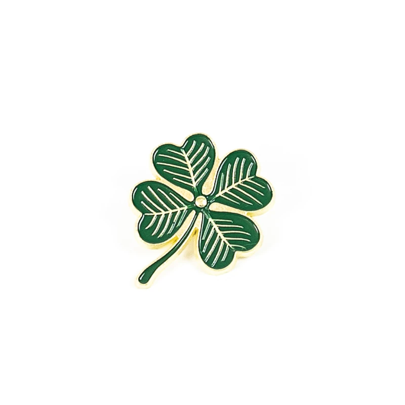 Pin Przypinka CZTEROLISTNA KONICZYNA - gadżet na szczęście