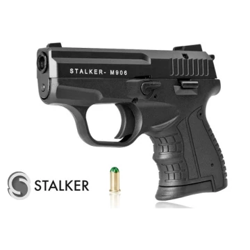 Najgłośniejszy Pistolet alarmowy hukowy Zoraki STALKER M906 do 6 mm, czarny