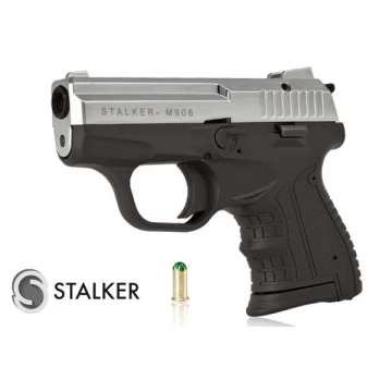 Najgłośniejszy Pistolet alarmowy hukowy Zoraki STALKER M906 do 6 mm, chrom połysk