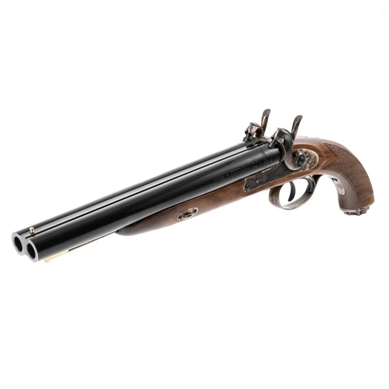 Pistolet Howdah Hunter Pedersoli kal.50 czarnoprochowy, dwulufowy S.358-50 -