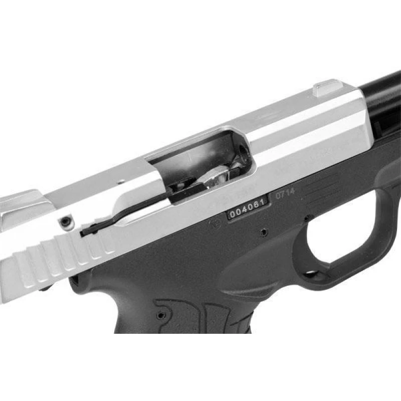 Pistolet hukowy alarmowo sygnałowy STALKER M906 BAS chrom mat kal. .22 Long Blank do 6 mm 