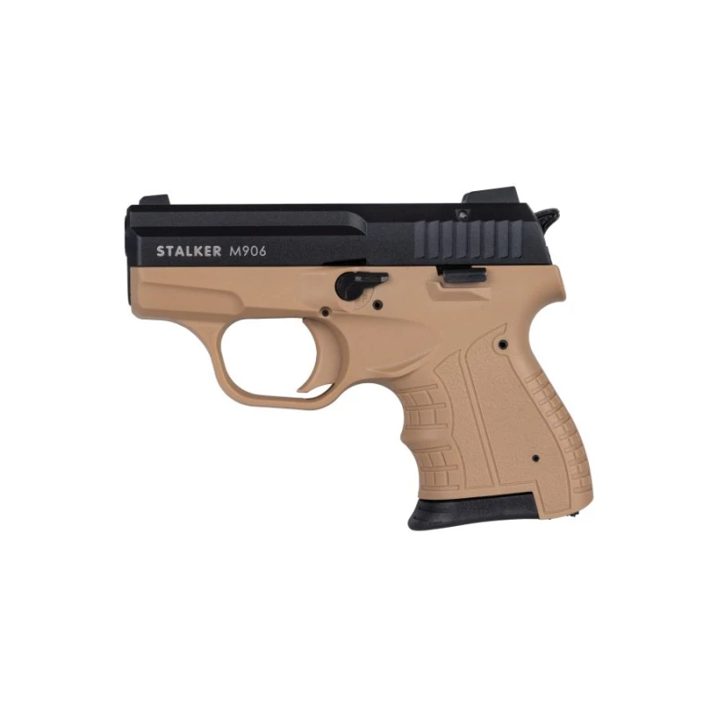 Pistolet hukowy alarmowo sygnałowy STALKER M906 BAS FDE TAN kal. .22 Long Blank do 6 mm 