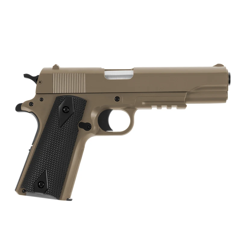 Pistolet sprężynowy ASG M1911A1 Cybergun Metal Slide - tan