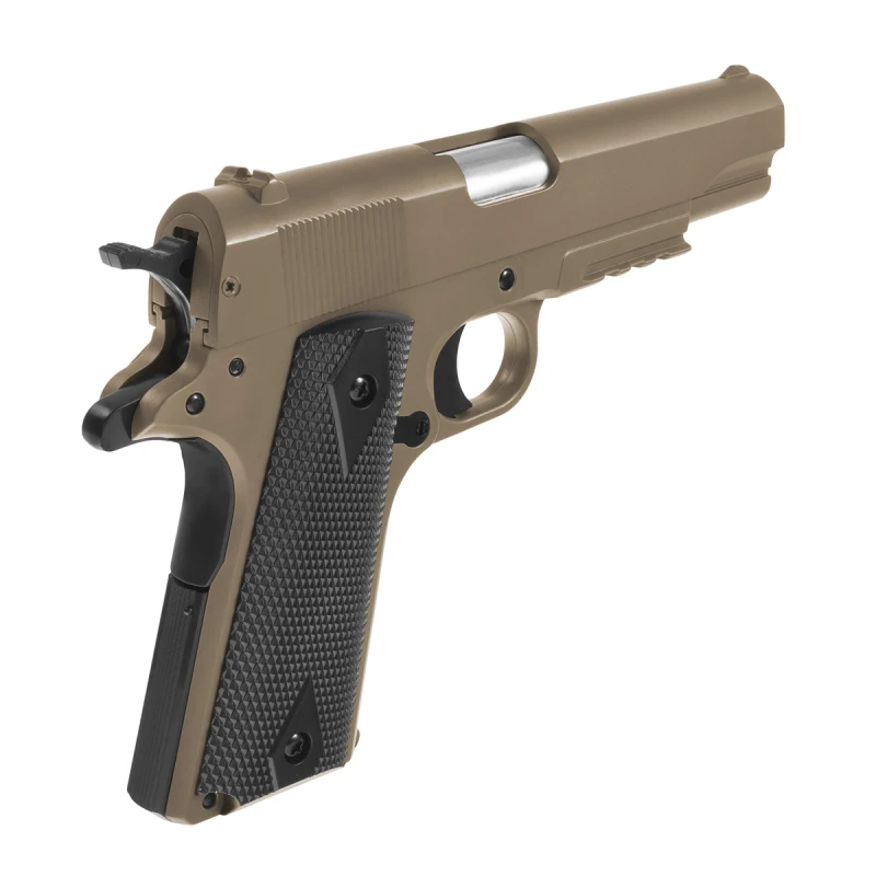 Pistolet sprężynowy ASG M1911A1 Cybergun Metal Slide - tan