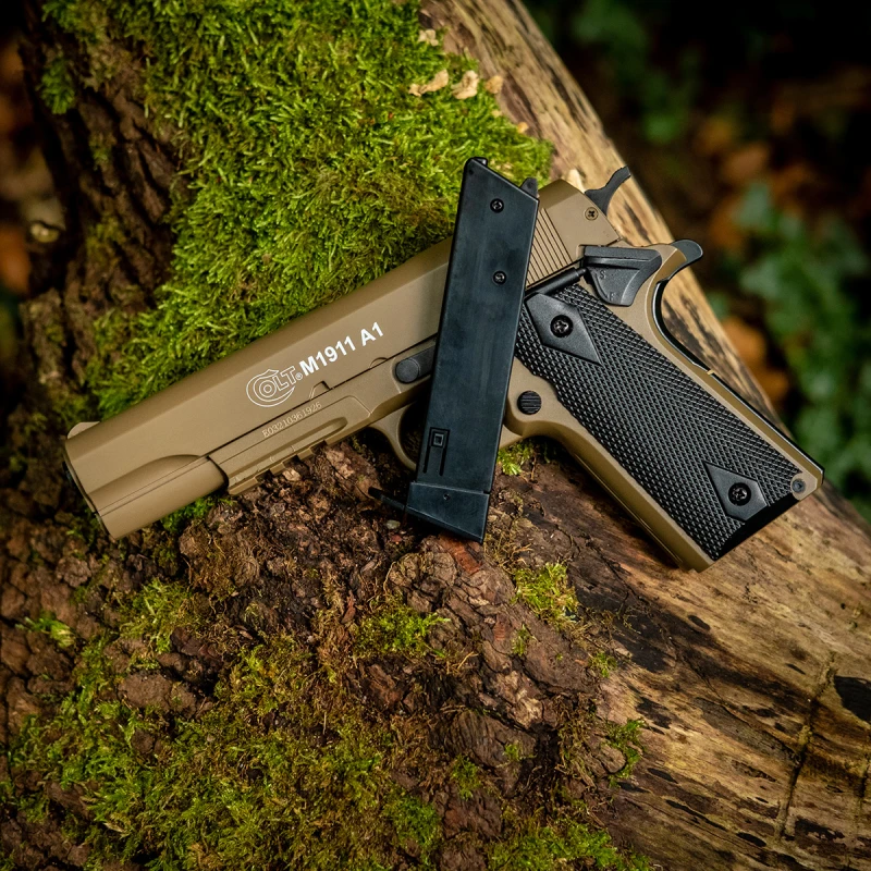 Pistolet sprężynowy ASG M1911A1 Cybergun Metal Slide - tan