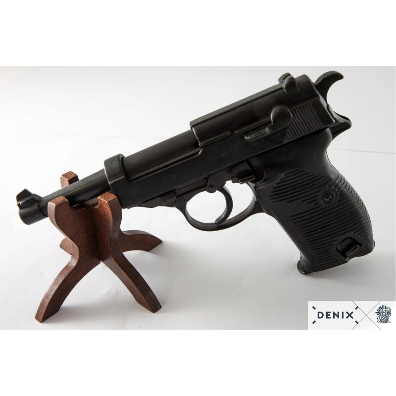 Pistolet Walter P-38 Denix replika dekoracyjna, do rekonstrukcji II WŚ
