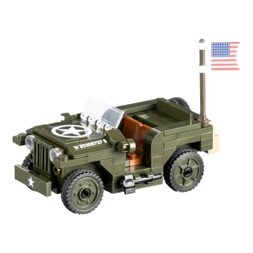 Klocki konstrukcyjne wojsko Sluban Military WWII Jeep US Army M38-70210