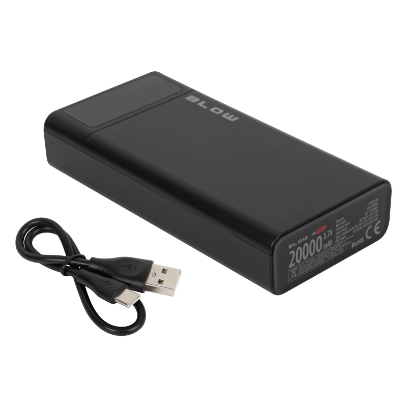 PowerBank Blow 20000 mAh QC 3.0 PD, 22,5 W lightning PB20E czarny
