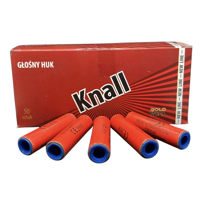 Race hukowe pistoletowe Knall GWR01 do pistoletów i rewolwerów 50 szt.
