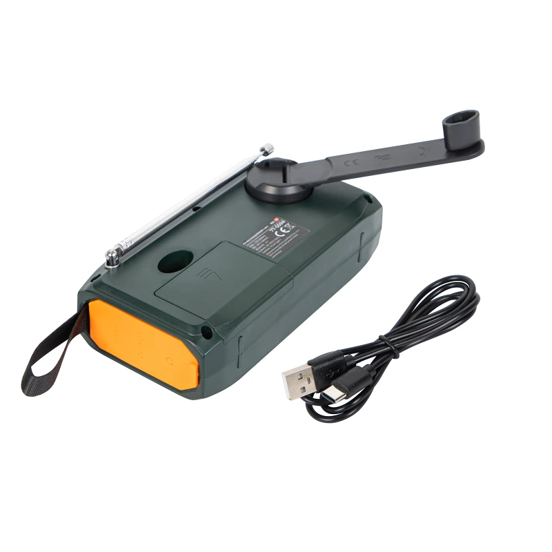 Radio survivalowe na korbkę, solarne, LCD Powerbank 4500 mAh AM/FM/DAB+ Bluetooth BLOW RA19