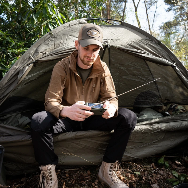 Radio survivalowe solarne, korbka, powerbank Fosco - SW1/SW2/FM/AM