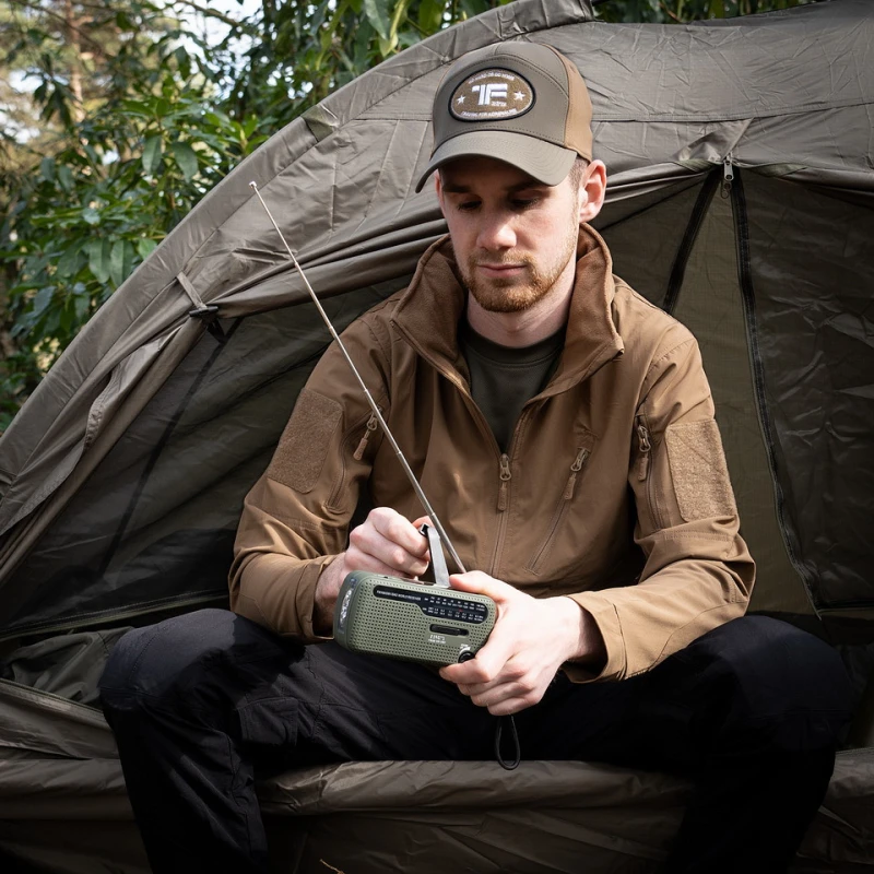 Radio survivalowe solarne, korbka, powerbank Fosco - SW1/SW2/FM/AM