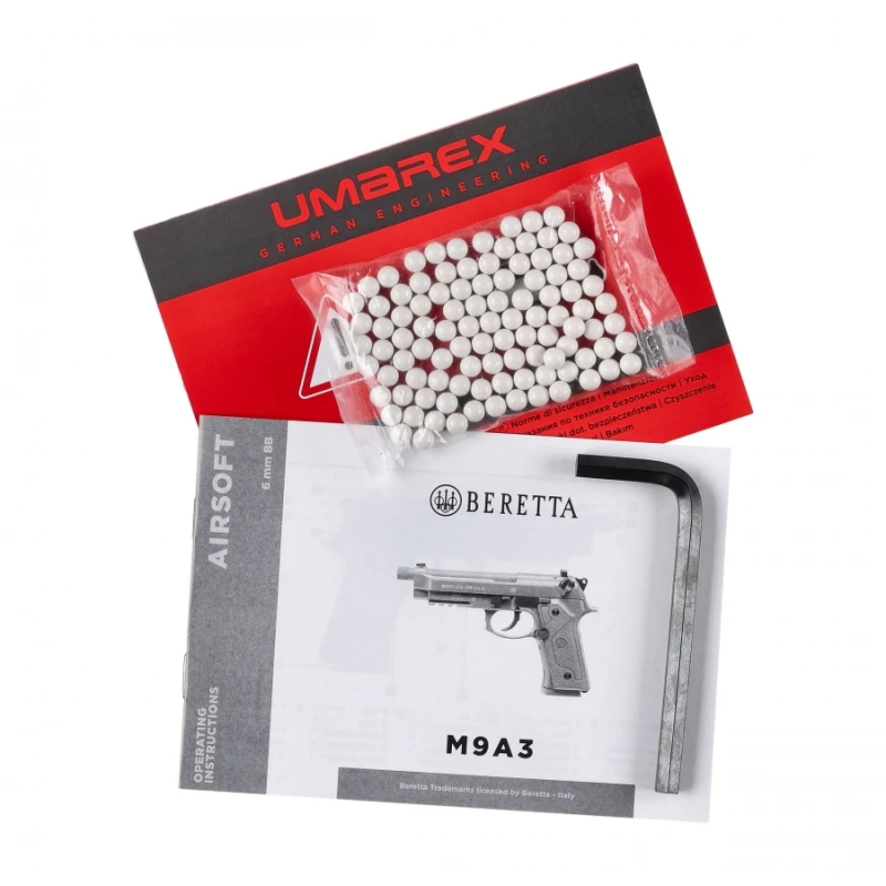 Pistolet ASG Beretta M9A3 FM 6 mm Co2 Blow-Back czarny