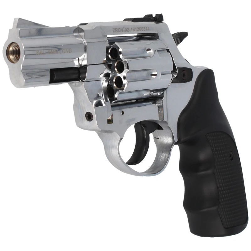 Rewolwer alarmowy hukowy ZORAKI K-6L BAS 2,5" 6mm long kal. .22 shiny chrome