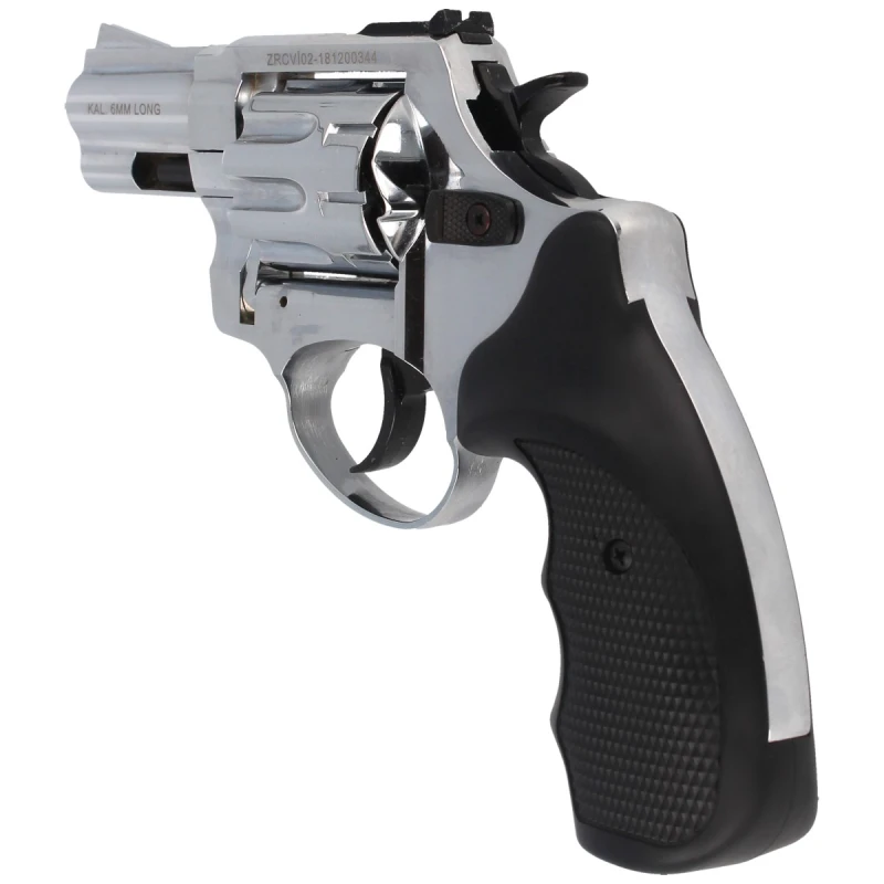 Rewolwer alarmowy hukowy ZORAKI K-6L BAS 2,5" 6mm long kal. .22 shiny chrome