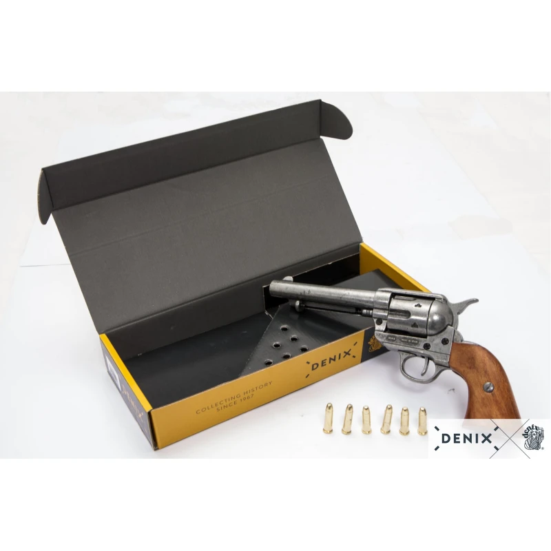 Rewolwer kawalerii USA Peacemaker Colt z nabojami Denix z nabojami - replika dekoracyjna