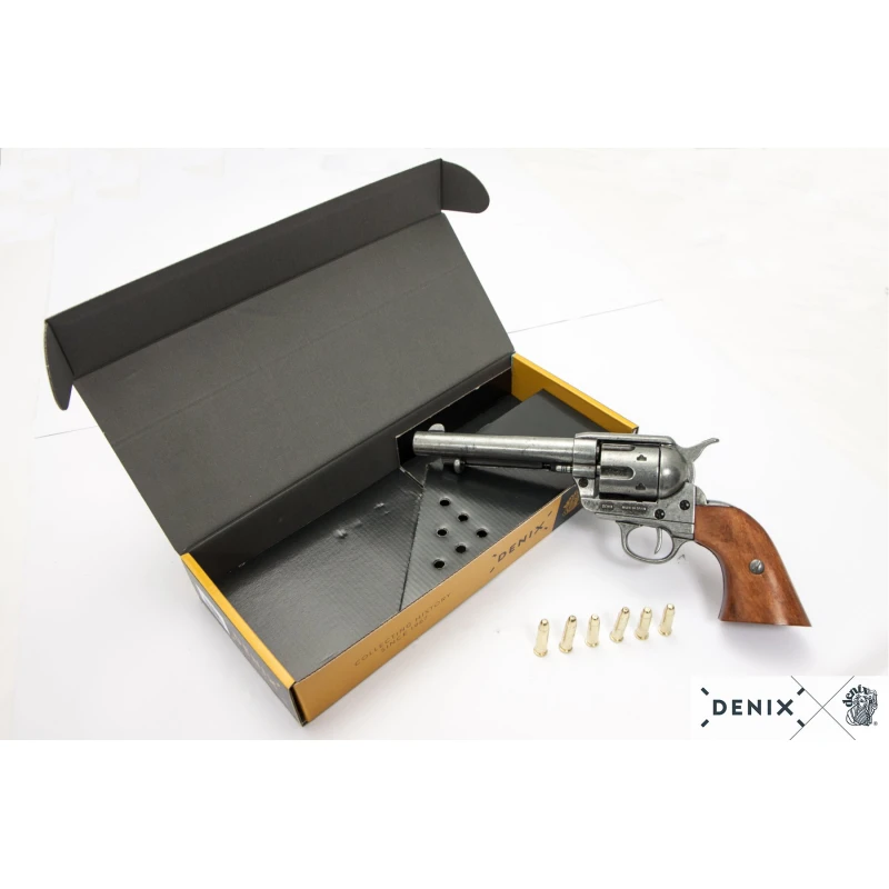 Rewolwer kawalerii USA Peacemaker Colt z nabojami Denix z nabojami - replika dekoracyjna