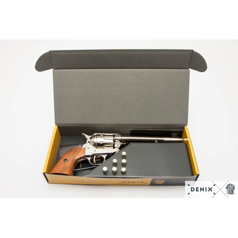 Rewolwer kawalerii USA Peacemaker Colt Denix z nabojami - replika dekoracyjna