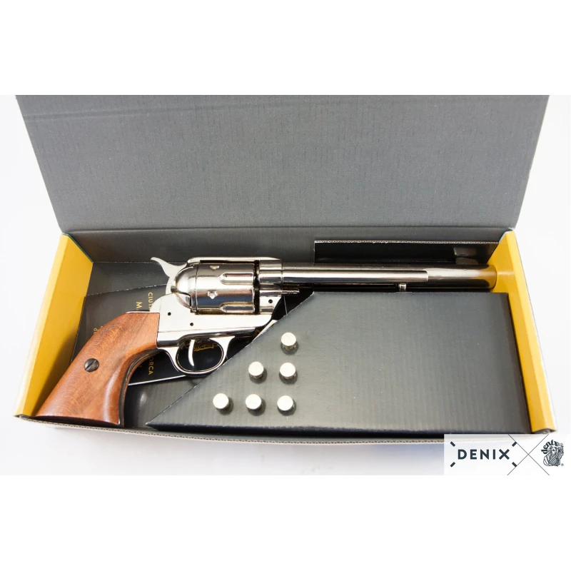 Rewolwer kawalerii USA Peacemaker Colt Denix z nabojami - replika dekoracyjna