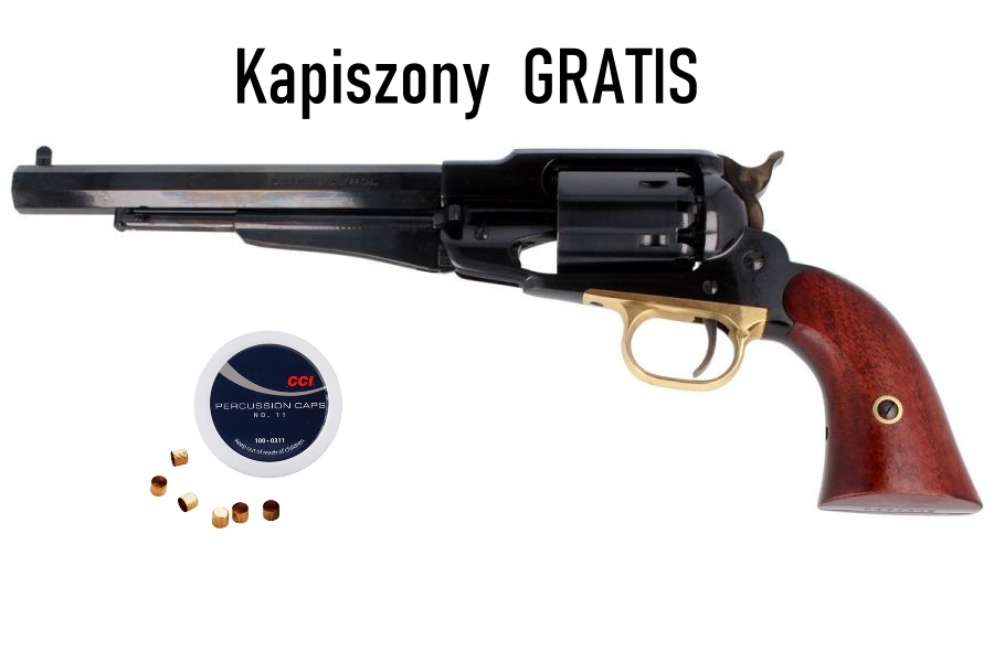 Rewolwer Pietta 1858 Remington Steel RGA44 + Kapiszony GRATIS. kal .44