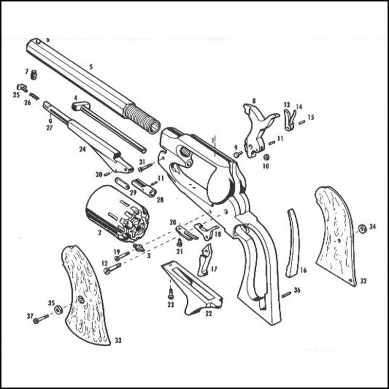 Rewolwer Pietta 1863 Remington Pocket kal. 31 RPB31