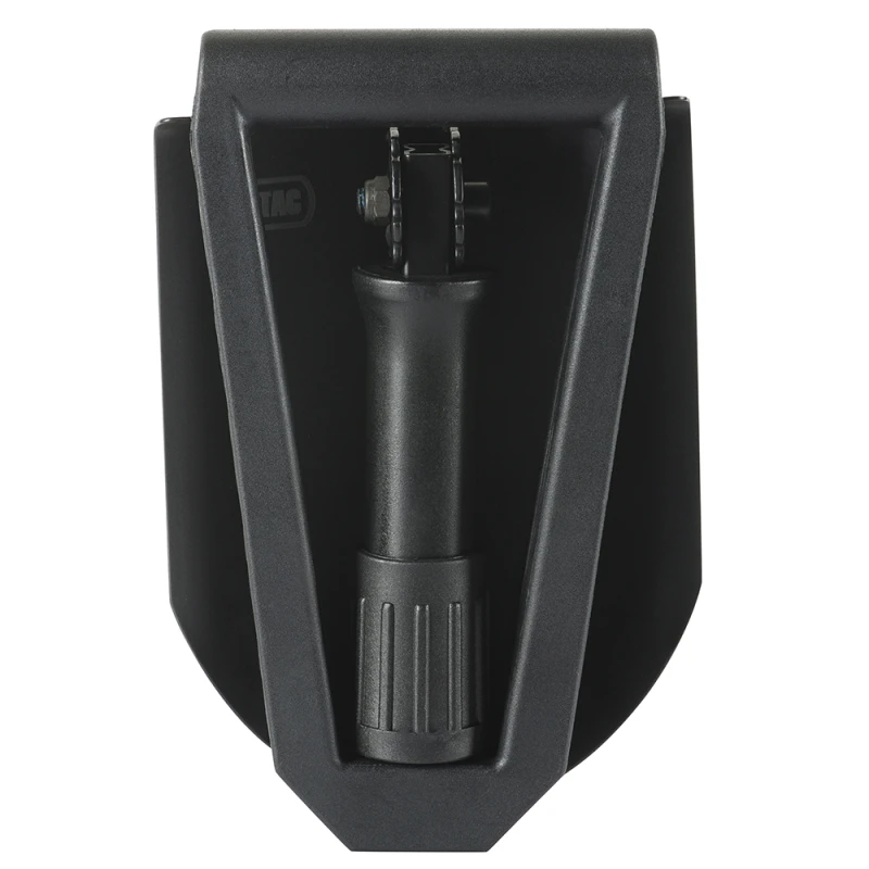 Saperka składana M-Tac czarna z zielonym pokrowcem, stal + tworzywo