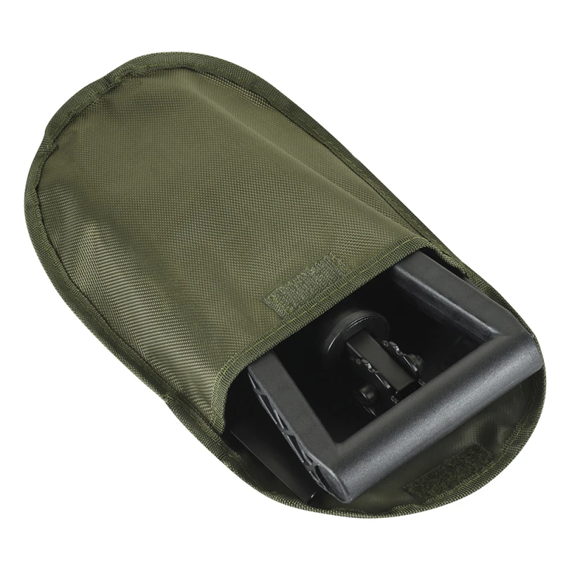 Saperka składana M-Tac czarna z zielonym pokrowcem, stal + tworzywo