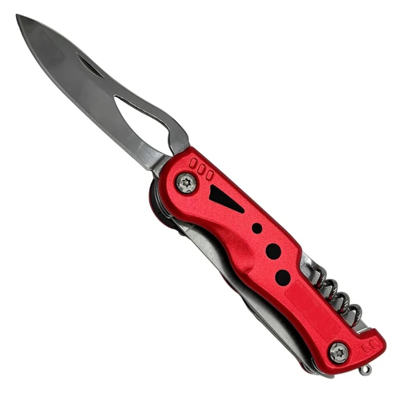 Scyzoryk Foxter latarka, piła, pilnik, śrubokręt, etui 12w1