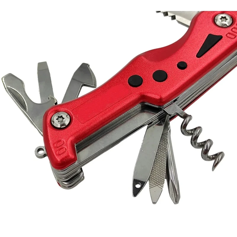 Scyzoryk Foxter latarka, piła, pilnik, śrubokręt, etui 12w1