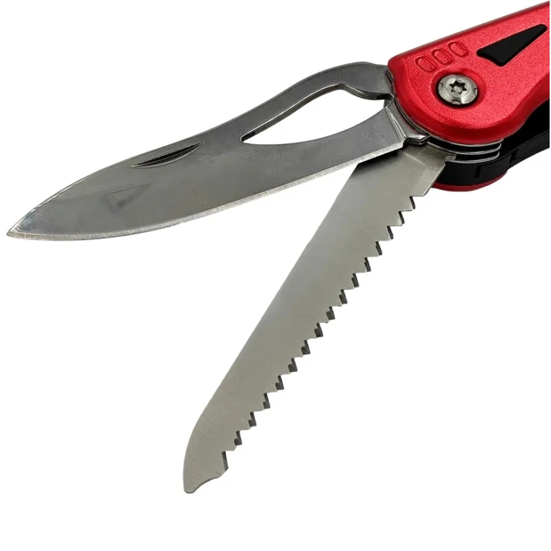 Scyzoryk Foxter latarka, piła, pilnik, śrubokręt, etui 12w1