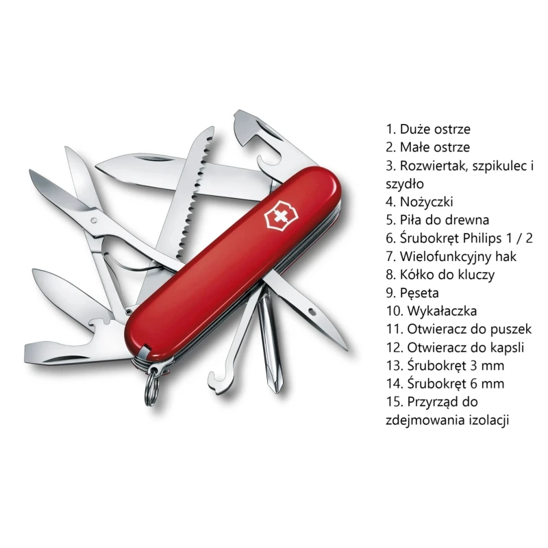 Scyzoryk Victorinox Fieldmaster 1.4713 15 funkcji, czerwony