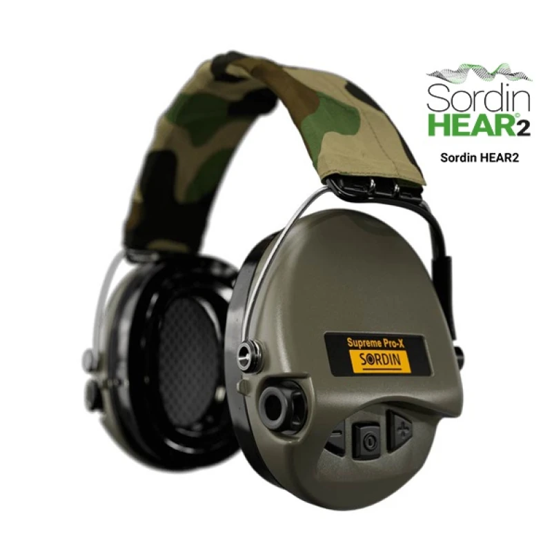 Słuchawki aktywne Sordin Supreme PRO X camo LED Hear 2