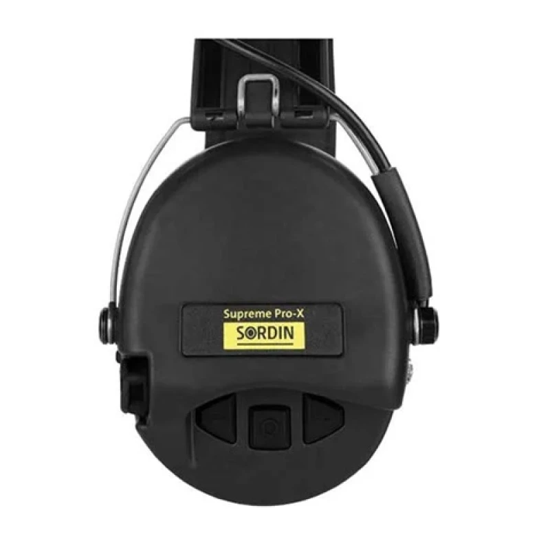 Słuchawki aktywne Sordin Supreme PRO X materiałowa czarna opaska, żelowe wkładki SOR75302-X-02-G-S