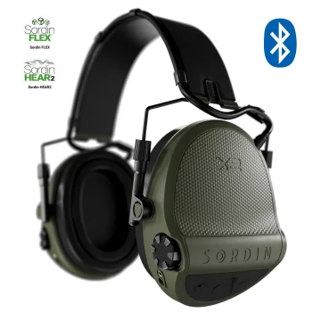 Słuchawki Sordin Supreme X2 BT aktywne, nagłowne, czarne slim, wkładki żelowe 302004-10G