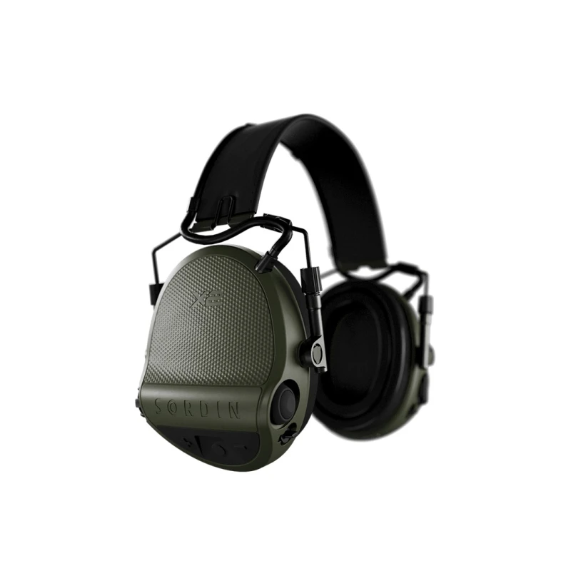 Słuchawki Sordin Supreme X2 BT, aktywne, nagłowne, zielone slim, wkładki piankowe 302006-10P