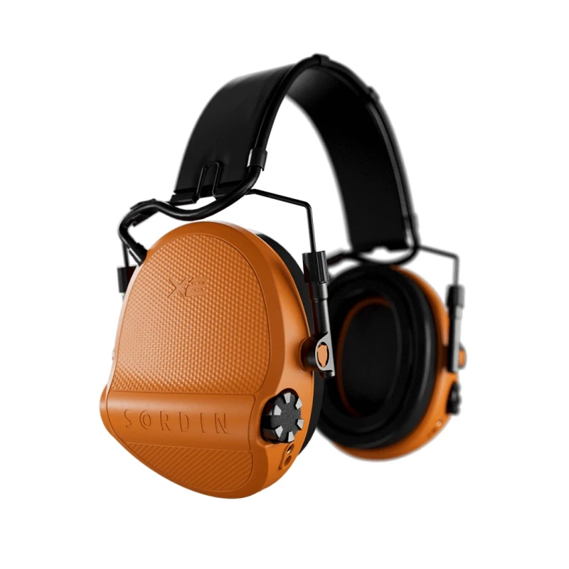 Słuchawki Sordin Supreme X2 BTaktywne, nagłowne, skórzana opaska, pomarańczowe slim, wkładki żelowe 302007-10G