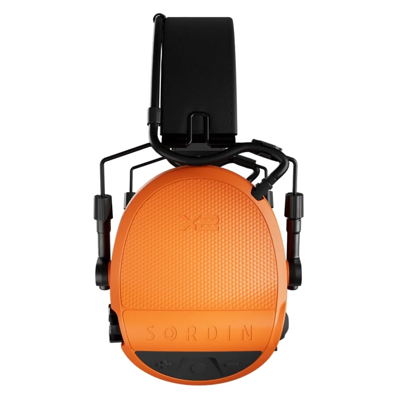 Słuchawki Sordin Supreme X2 BTaktywne, nagłowne, skórzana opaska, pomarańczowe slim, wkładki żelowe 302007-10G