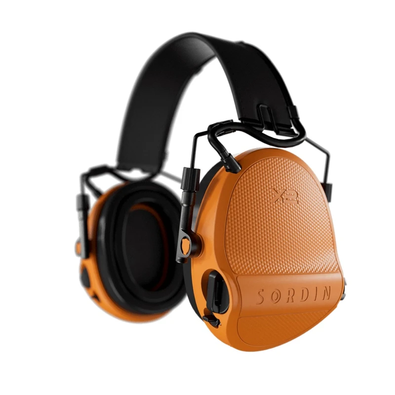 Słuchawki Sordin Supreme X2 BTaktywne, nagłowne, skórzana opaska, pomarańczowe slim, wkładki żelowe 302007-10G