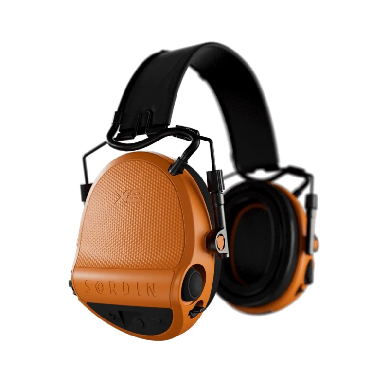 Słuchawki Sordin Supreme X2 BTaktywne, nagłowne, skórzana opaska, pomarańczowe slim, wkładki żelowe 302007-10G