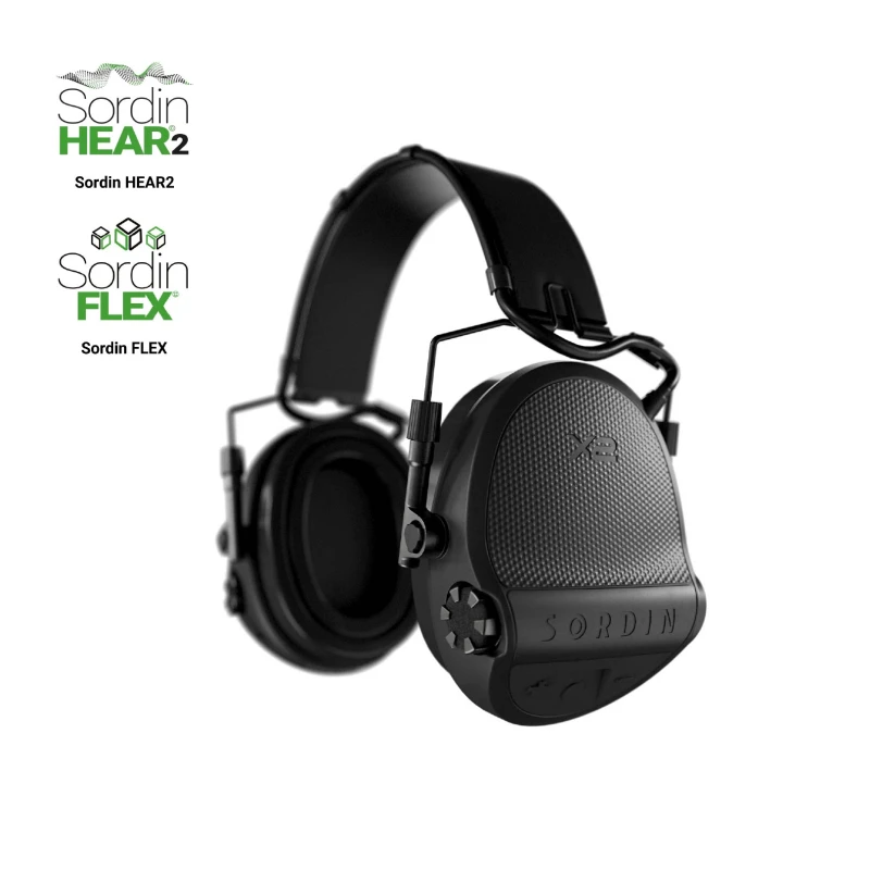 Słuchawki Sordin Supreme X2, nagłowne slim, wkładki żelowe, czarne 301004-10G 