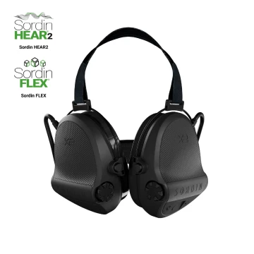 Słuchawki aktywne Sordin Supreme X2, nakarkowe slim, wkładki żelowe, czarne 301004-20G 