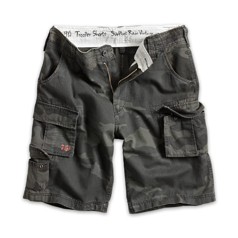 Spodenki Surplus Trooper shorts washed BlackCamo, wyprzedaż