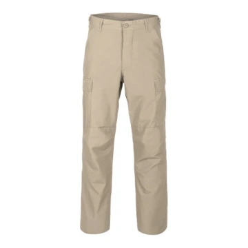 Spodnie BDU Helikon beige COTTON RIPSTOP bojówki beż