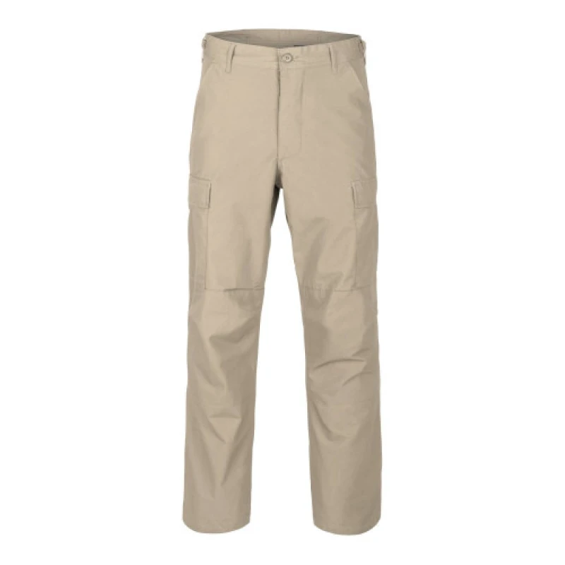 Spodnie BDU Helikon beige COTTON RIPSTOP bojówki beż, wyprzedaż