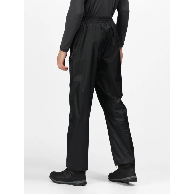 Spodnie Regatta Pack It Overtrousers czarne, wodoodporne, ultralekkie RMW149R 