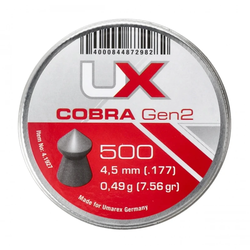 Śrut diabolo UX Cobra gen 2. 4,5 mm 500 szt.
