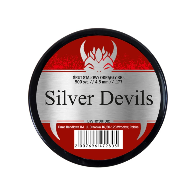 Śrut stalowy BB\'s Silver Devils 500 szt. kulki 4,46 mm 